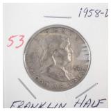 1958-D Franklin Half Dollar