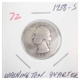 1938-S Washington Quarter