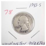 1943-S Washington Quarter