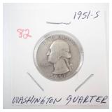 1951-S Washington Quarter