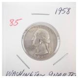 1958 Washington Quarter