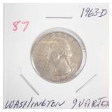 1963-D Washington Quarter