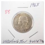 1963 Washington Quarter