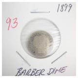 1899 Barber Dime