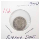 1910-D Barber Dime