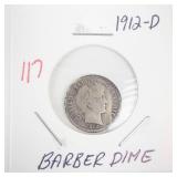 1912-D Barber Dime