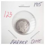 1915 Barber Dime