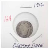 1916 Barber Dime