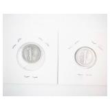 1929-D, 1930-S Mercury Dimes