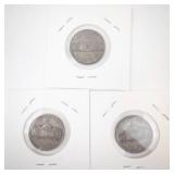 group of 3 silver war nickels: (2) 1944 P,1944-S