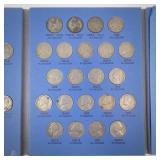 1 set of 65 Jefferson nickels including all silver nickels: 1938 thru 1961