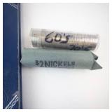 starter set for Jefferson nickels: 2) nickel folders, 2) rolls of nickels 40