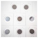 group of 8 Indian Head Pennies: 1899, 1900, 1901, 1902, 1903, 1904, 1907, 1908