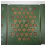 1 vintage Whitman Lincoln cent album: 127 wheat back cents 1909 thru 1959, 27 memorials