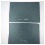 4 mint vintage Merit Coin Holders, Lincoln cents and Jefferson Nickels. Circa 1950