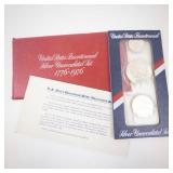 3 piece 40% silver Bicentennial Uncirculated set in original packaging