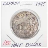 1945 Canadian silver Half Dollar