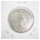 1956 Canadian silver Half Dollar