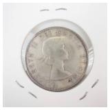 1959 Canadian silver Half Dollar