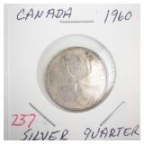 1960 Canadian Silver Quarter