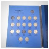 31) Canadian silver dime collection in Whitman folder: 1938 thru 1968