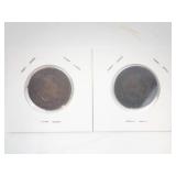 2) Canadian Large Cents:1893, 1896