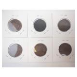 6) Canadian Large Cents: 1901, 1903, 1909, 1911, 1912, 1913