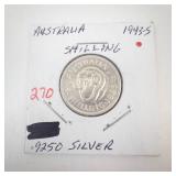 Australian Silver: 1943-S Shilling