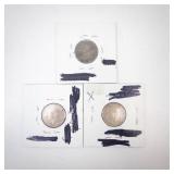 Australian Silver: 3) 6 pence, 1919M, 1942-D, 1943-D