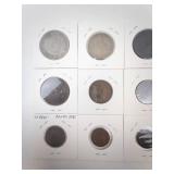 Great Britain Silver: 1942 1 Shilling, Circa 1864-1879 1 Shilling plus 10 different vintage coins