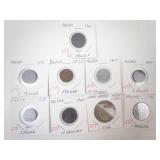 Saudi Arabia Silver: AH 1354 (1935) 1 Riyal plus 8 different vintage Austrian coins