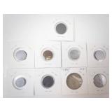 Saudi Arabia Silver: AH 1354 (1935) 1 Riyal plus 8 different vintage Austrian coins