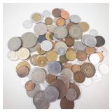 Just under 1 lb. misc. world coins