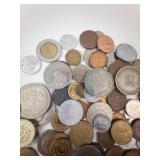 Just under 1 lb. misc. world coins