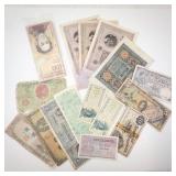 1 envelope of 20 misc. world currency