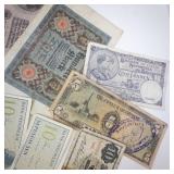 1 envelope of 20 misc. world currency