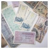 1 envelope of 20 misc. world currency