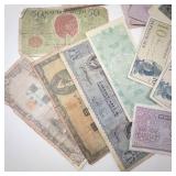 1 envelope of 20 misc. world currency