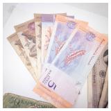 1 envelope of 20 misc. world currency