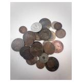 bag of misc. junked up world coins