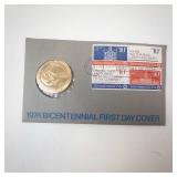 1974 Bicentennial First Day Cover/ Medal