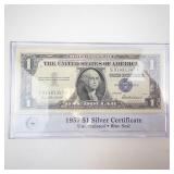 Beautiful Uncirculated 1957 Silver Certificate in Protective case