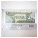 Beautiful Uncirculated 1957 Silver Certificate in Protective case
