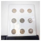 100 Years of American Nickels: 9 Nickels in Collector folder.