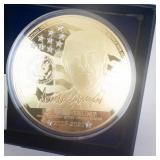 Donald Trump Jumbo Coin & MAGA Pin - American Mint Crystal Inlay