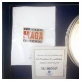 Donald Trump Jumbo Coin & MAGA Pin - American Mint Crystal Inlay