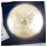 Donald Trump Jumbo Coin & MAGA Pin - American Mint Crystal Inlay