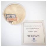 Woodrow Wilson 100,000 Dollar Commemorative Coin - Private Mint Capsule (Not Legal Tender)