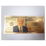 Donald Trump Novelty Gold Foil 1000 Dollar Note