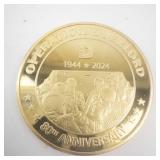 D-Day 80th Anniversary Commemorative Coin - Operation Overlord (1944-2024)